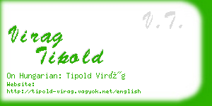 virag tipold business card